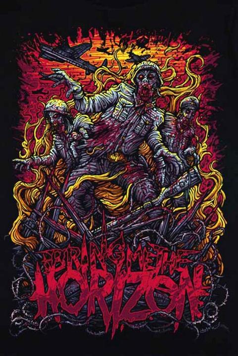 Immagine prodotto Bring Me The Horizon Maglietta unisex adulto Zombie Army in cotone (L)