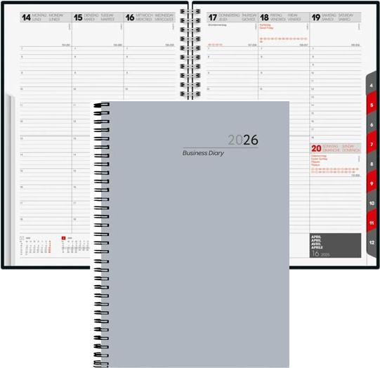 Actual product image Simplex Weekly agenda Wire (16.9 x 24 cm, 1 week / 2 pages)