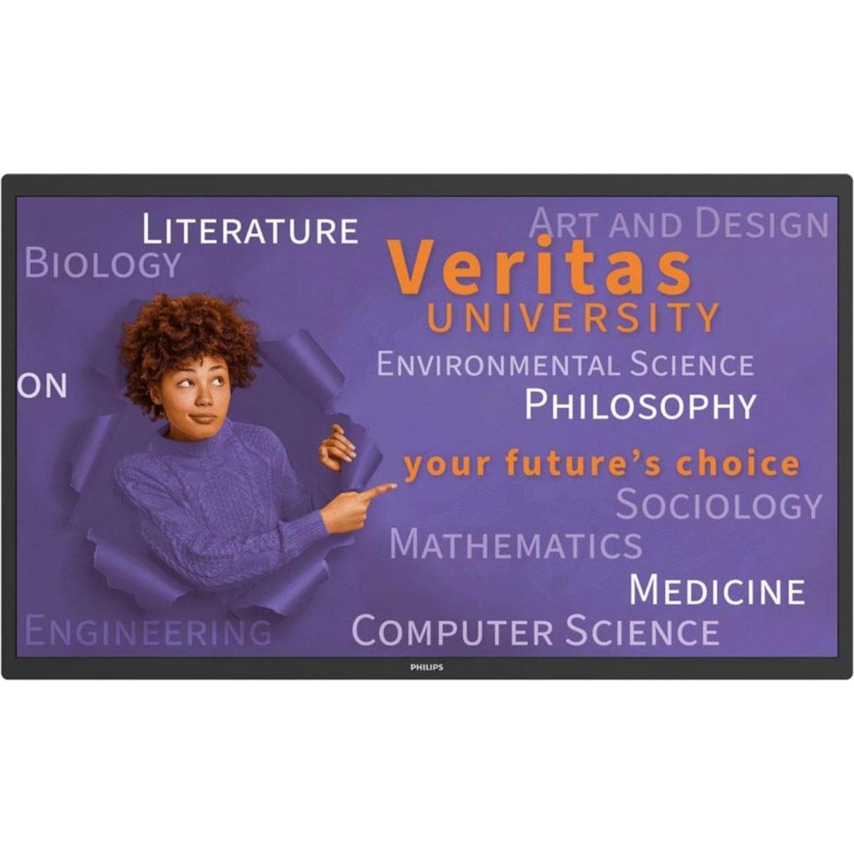 Philips Digital Signage Display (2560 x 1440 Pixel, 31.50"), Digital Signage, Schwarz