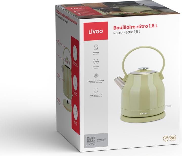 Immagine prodotto Livoo Bouilloire rétro 1,5 L (1.50 l)