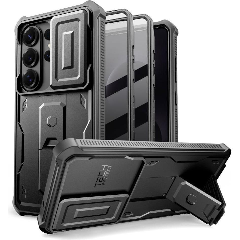 Tech-Protect Kevlar Cam+ 2-Set Galaxy S26 Ultra Schwarz (Samsung Galaxy S26 Ultra), Cover smartphone, Nero