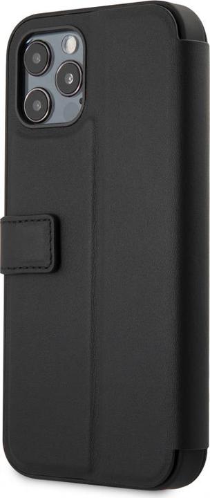 Produktbild Karl Lagerfeld Leather Cover Heads Book for Apple iPhone 12 /12 Pro Black KLFLBKSP12MFKICKC (EU ) (Apple iPhone 12 Pro, Apple iPhone 12)