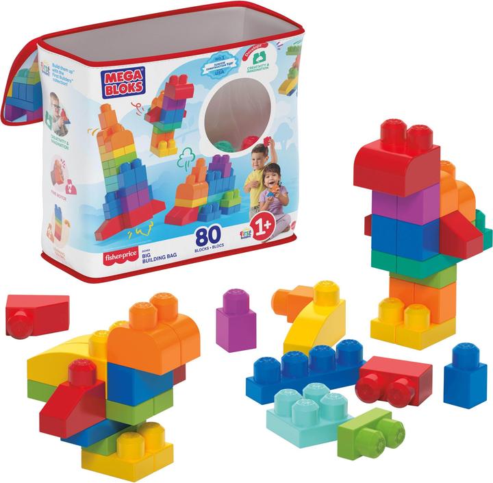 Mega Bloks Fisher-Price Bausteine, 80 Stück