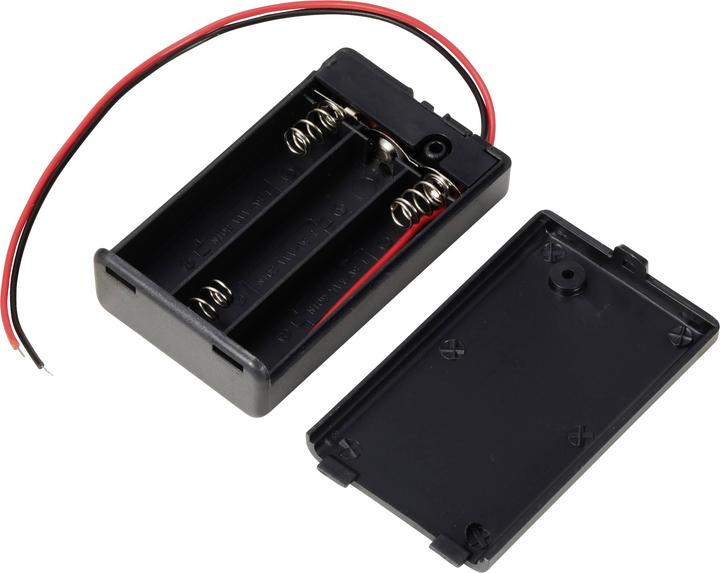 Image du produit Tru Components TC-13220672 Batteriehalter 3x Micro (AAA) Kabel (L x B x H) 63 x