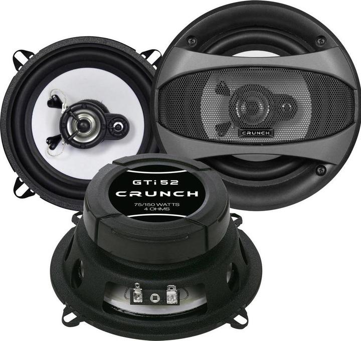 Crunch GTI- Coax 13 cm built-in loudspeaker set (150 W, 13 cm)