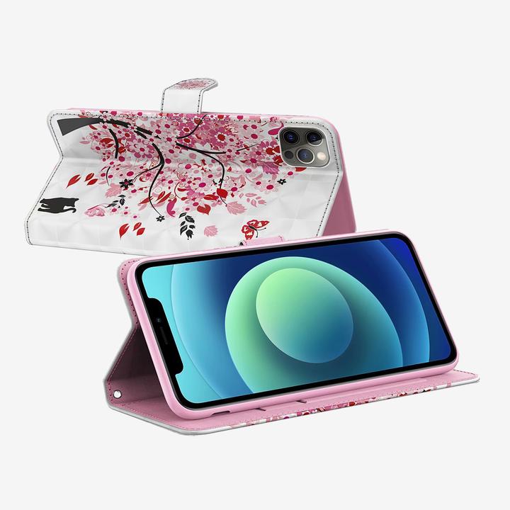 Image du produit PhoneLook Fourre 3D Flip arbre en fleur (Apple iPhone XS, Apple iPhone X)
