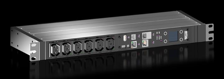 Actual product image Rittal 7979402 PDU managed 16A/1P IEC-C20 8xC13 (19") PDU Basic Power Distribution (6 x, C13, 3 m)
