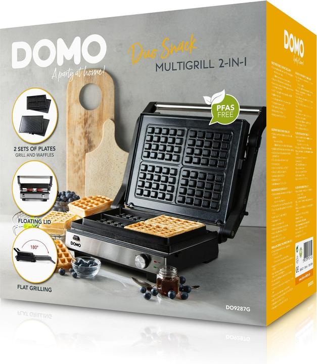 Produktbild Domo MULTIFUNKTIONALER KONTAKTGRILL 2-IN-1 Grill Schwarz