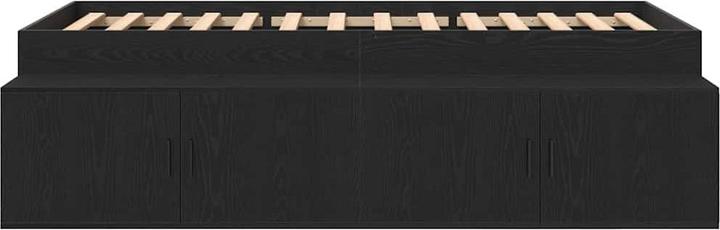 Produktbild vidaXL Stauraum-Bettgestell Sonoma Eiche 100x200 cm (100 x 200 cm)