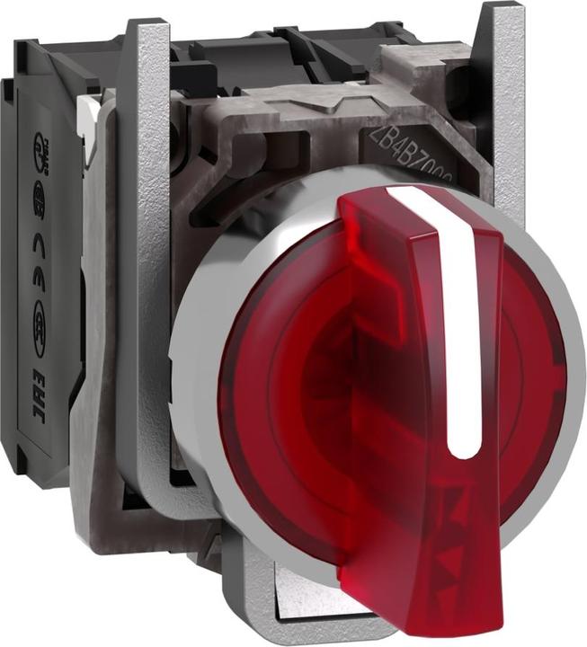 Actual product image Schneider Electric Ill Selector switch 3P Red 1NO/1NC 24V