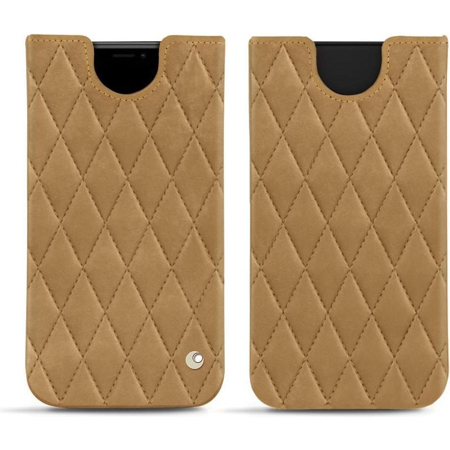 Noreve Lederschutzhülle (Apple iPhone XR), Smartphone Hülle, Braun