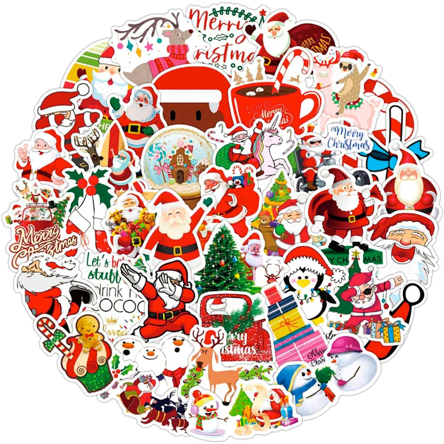 Thumbnail - JTI, Sticker, 50x Aufkleber und Abziehbilder - Weihnachten