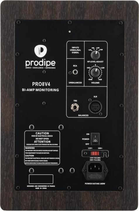 Actual product image Prodipe Studiomonitor Pro8 V4 RW (Active, Pair, 1x 140 W)