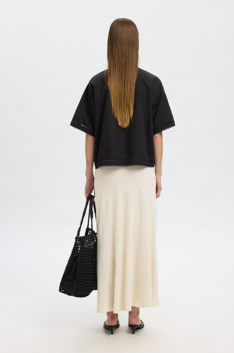 Actual product image Selected Slfviva-Lena Hw Ankle Skirt Noos (42)