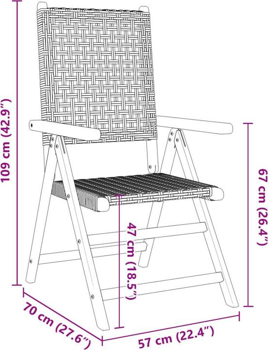 Produktbild vidaXL Gartenstuhl