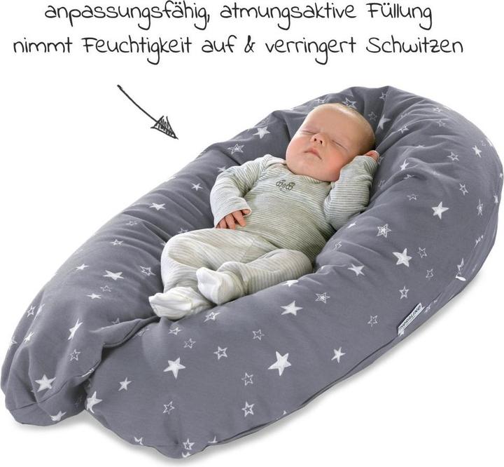 Produktbild Theraline Stillkissen "Das Original" mit Dinkel Füllung inkl. Bezug 190 cm (38 cm)