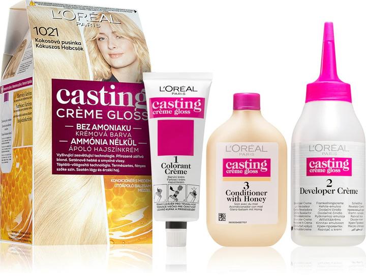 Actual product image L'Oréal Paris Loreal Professionnel - Hair Colour Casting Crème Gloss 1021 Coconut Meringue (1021 Coconut Meringue)