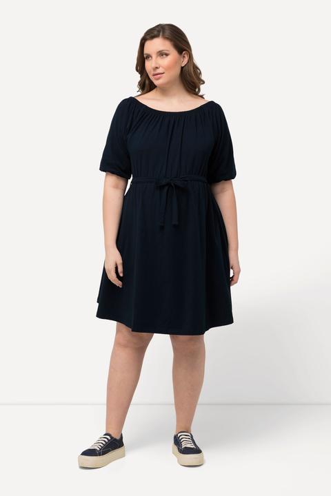 Produktbild Ulla Popken Bellieva Kleid, A-Linie, U-Boot-Ausschnitt, weiter Halbarm (46, 48)