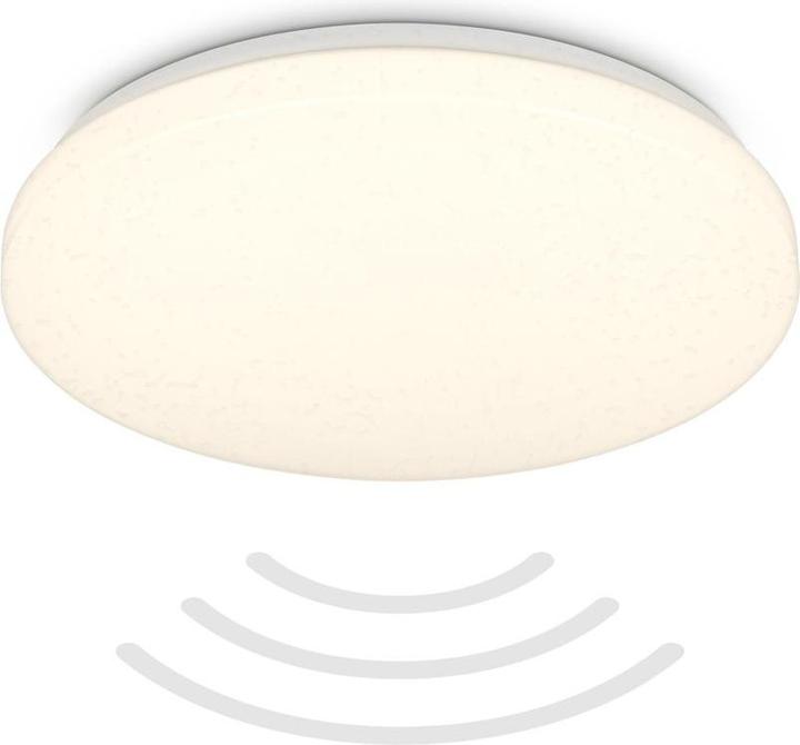 Produktbild B.K.Licht LED Deckenleuchte, Mikrowellensensor, white, LED/13W, IP54 (1300 lm)