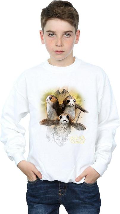 Produktbild Star Wars The Last Jedi Porgs Brushed Sweatshirt Jungen (152, 158)