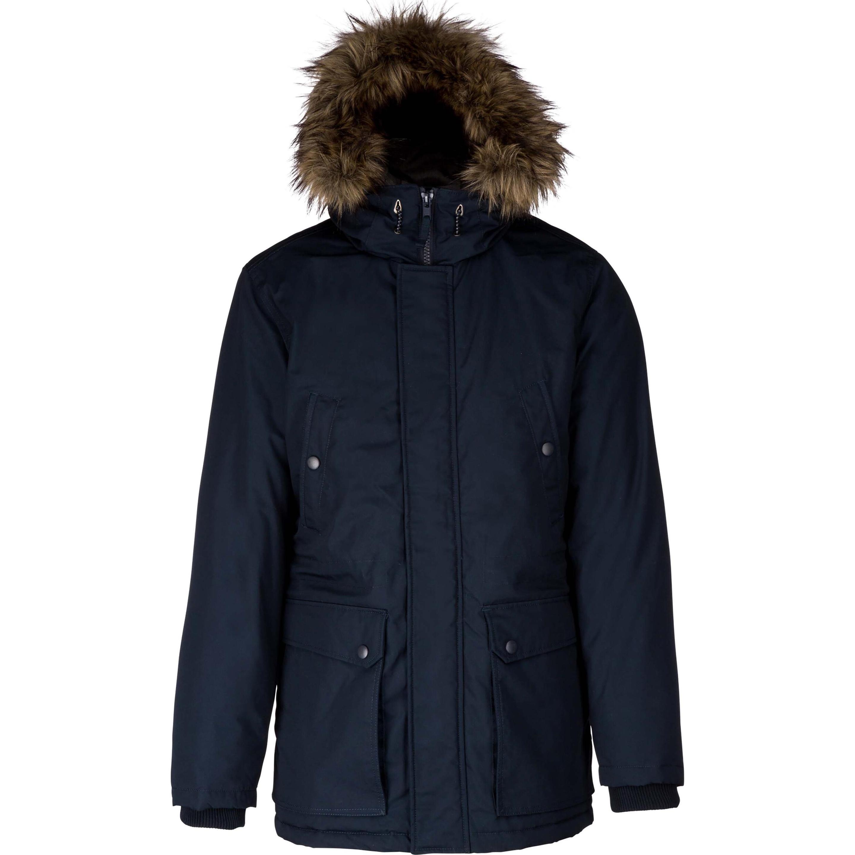 Kariban, Herren, Jacke, Parka für kaltes Wetter (4XL), Blau, 4XL