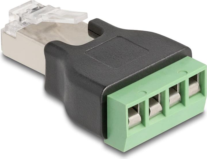 Actual product image Delock RJ45 plug to terminal block adapter 4 pin