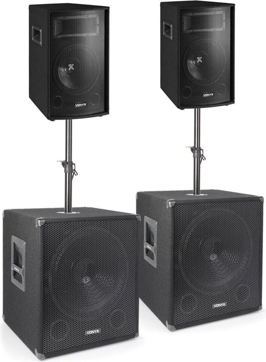 Actual product image Vonyx 1700W Subwoofer Set Super Bass (Active)