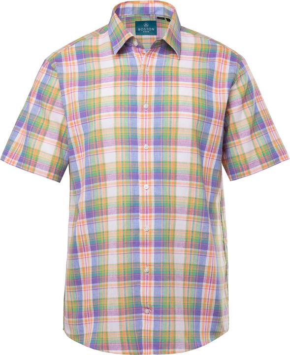 Immagine prodotto Boston Park Leinenmix-Karohemd, Halbarm, Kentkragen, Comfort Fit (7XL)