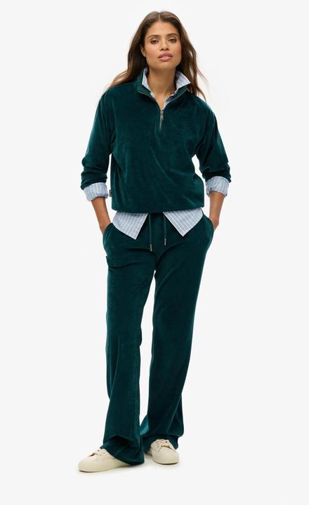Actual product image Superdry Velour Half Zip Sweatshirt (XS)