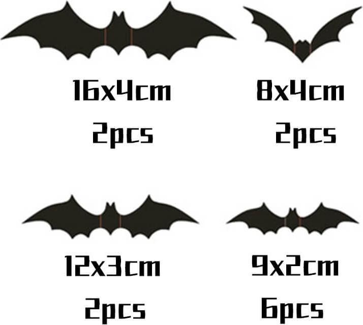 Immagine prodotto Cover-Discount 12 pezzi di adesivi murali di pipistrelli 3D per decorazione