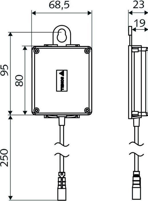 Actual product image Schell Universal battery compartment 6 V
