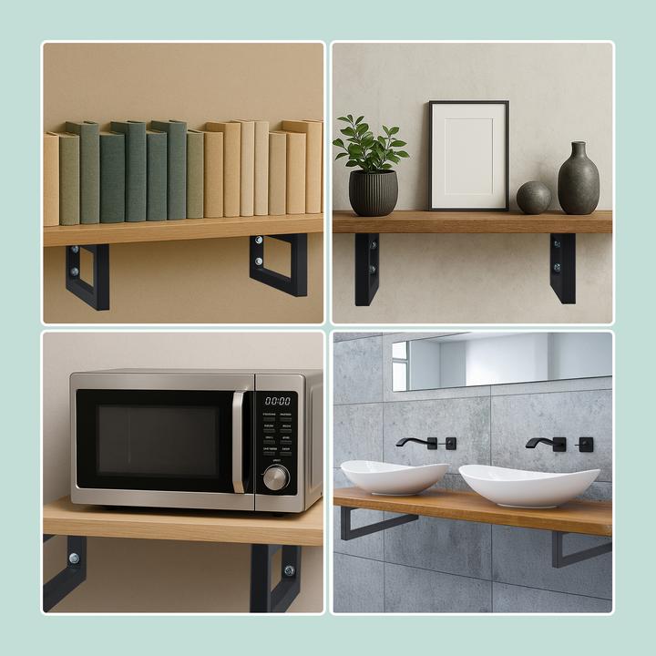 Produktbild Relaxdays 2x Wandkonsole