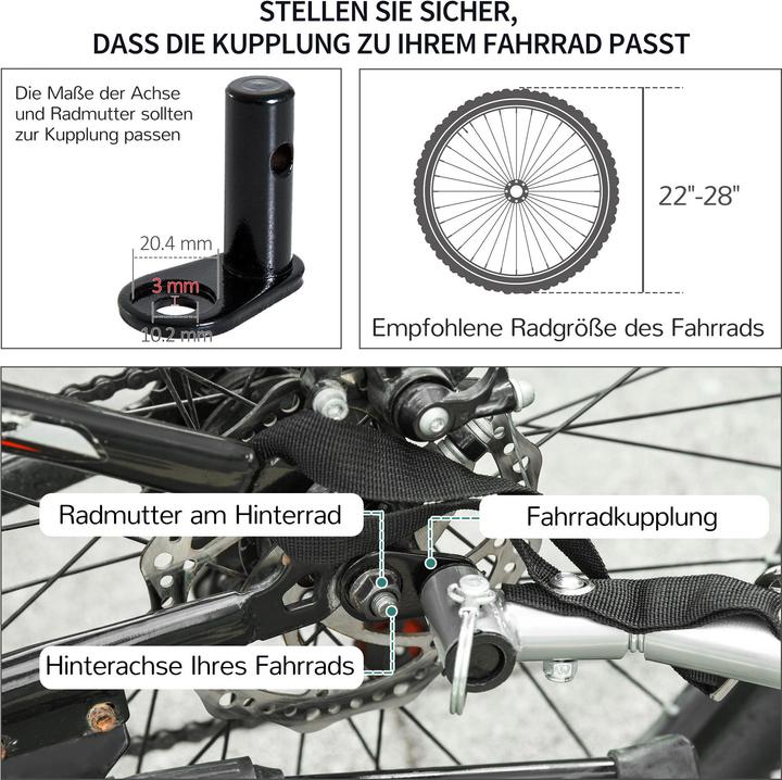 Actual product image Homcom Transport trailer for bicycle
