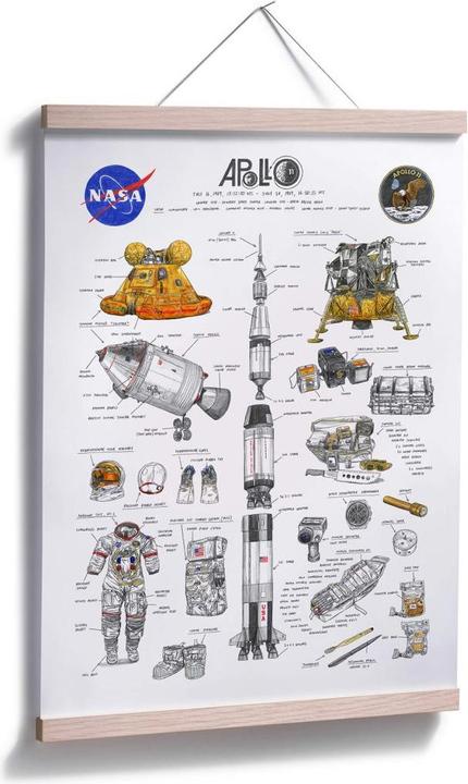 Image du produit Trenddeko Sparshott - Apollo 11 (24 x 30 cm)