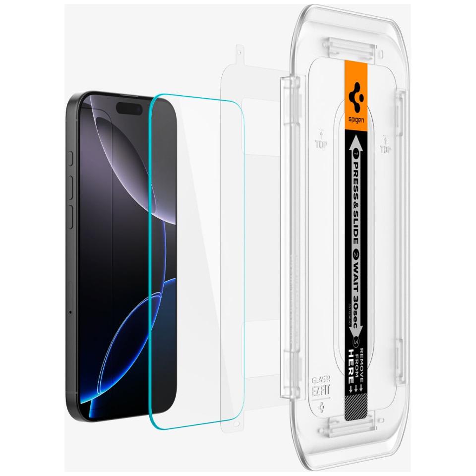 Thumbnail - Spigen Glas.TR EZ Fit (2 Stück, Apple iPhone 16 Pro Max), Smartphone Schutzfolie, Transparent