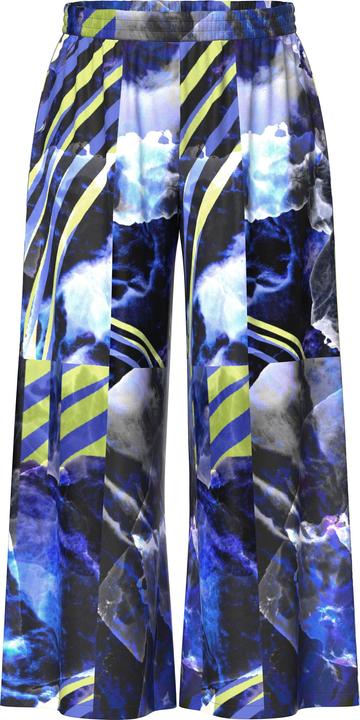 Immagine prodotto Ulla Popken Pantaloni palazzo con cintura elastica e taglio della gamba largo e dritto (54, 56)
