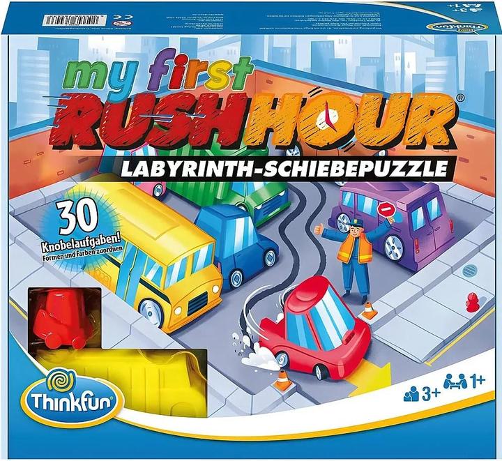 Thinkfun THI76443 - My First Rush Hour *2021*, Brettspiel, für 1 Spieler, ab 3 Jahren (DE-Ausgabe) (Deutsch, 1 Spieler)