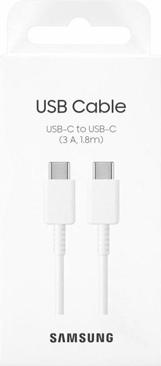 Productafbeelding Samsung USB-C dubbelzijdig, 1,8 m 3A wit (1.80 m, USB 2.0, 60 W)