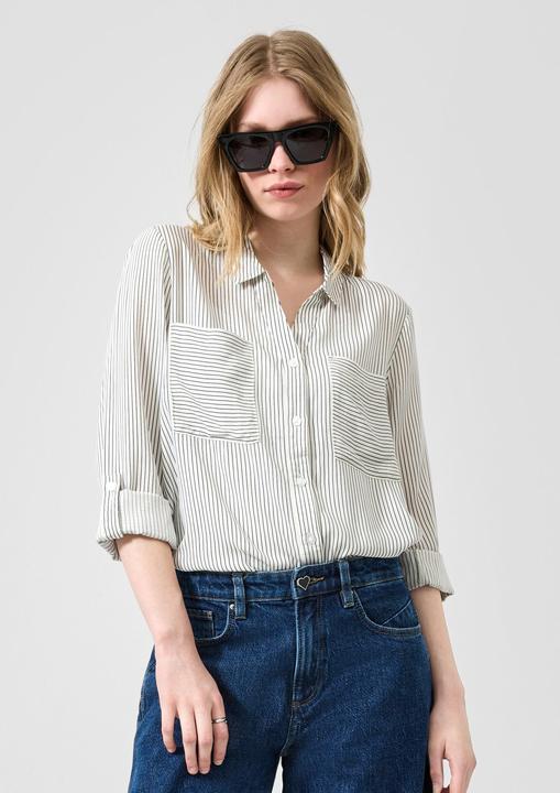 Immagine prodotto s.Oliver Bluse Viskosebluse mit Krempelärmel (44)