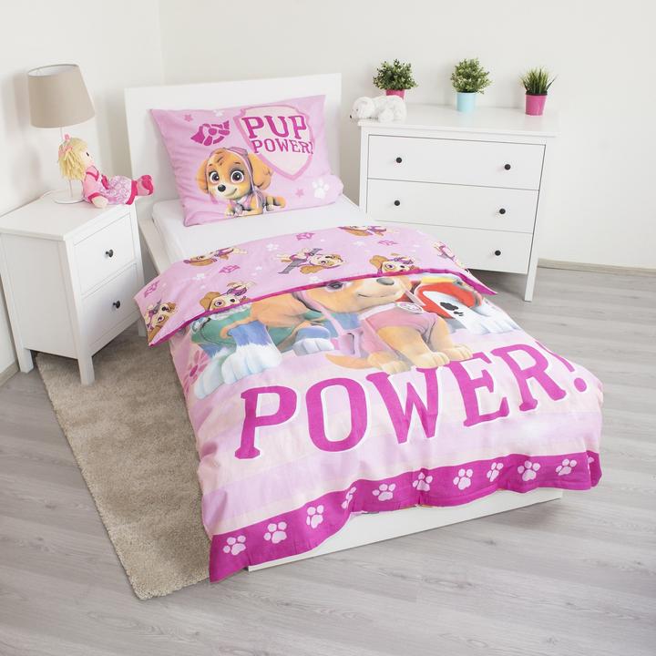 Actual product image Tinisu Paw Patrol bed linen - soft cotton 140x200 cm pillow and duvet