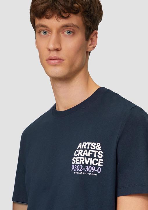 Actual product image S.Oliver T-Shirt T-Shirt mit Crew Neck und Frontprint (M)