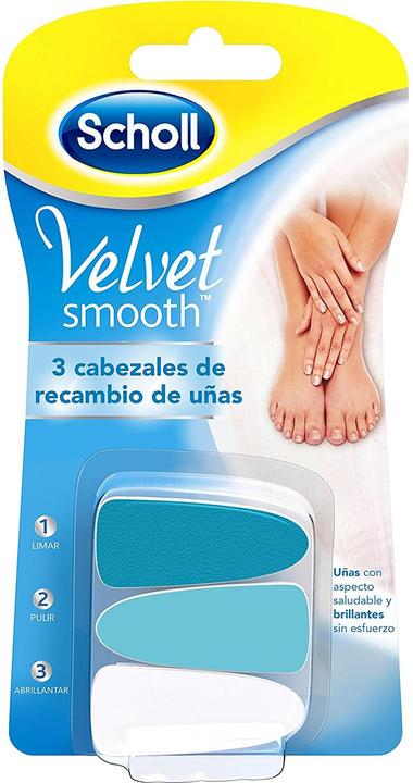 Immagine prodotto Scholl liscio come il velluto, cartucce per lime, 3 parti (Deodorante per piedi e polvere)