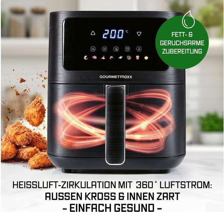 Actual product image Gourmetmaxx Heissluft-Fritteuse AirGenius S 4.5 l, Detailfarbe