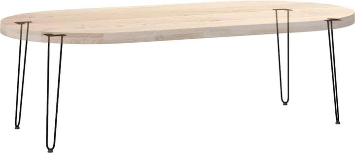 Produktbild VidaXL Haarnadelbeine 4 Stk. Schwarz 72 cm Massivstahl Hairpin Tischbein