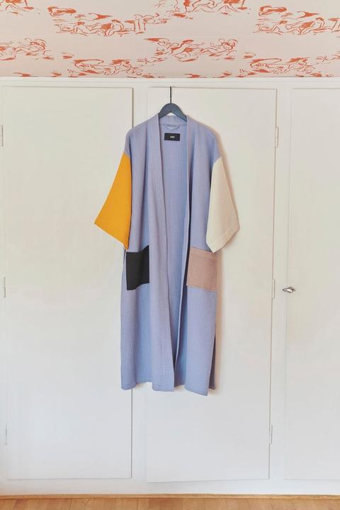 Immagine prodotto HAY Accappatoio Waffle Blu Polvere/Multi (Taglia unica)