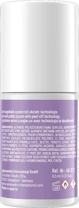 Produktbild Alessandro International Striplac UV Colour Simply Lavender 6.5 ml (211 Simply Lavender, UV-Gel Lack)