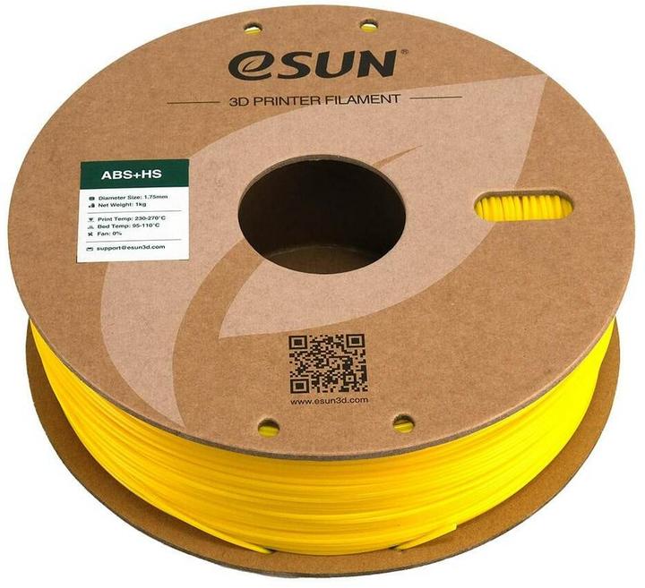 Image du produit eSUN EABS+HS 1,75mm YELLOW 1kg (ABS, 1.75 mm, 1000 g, Jaune)
