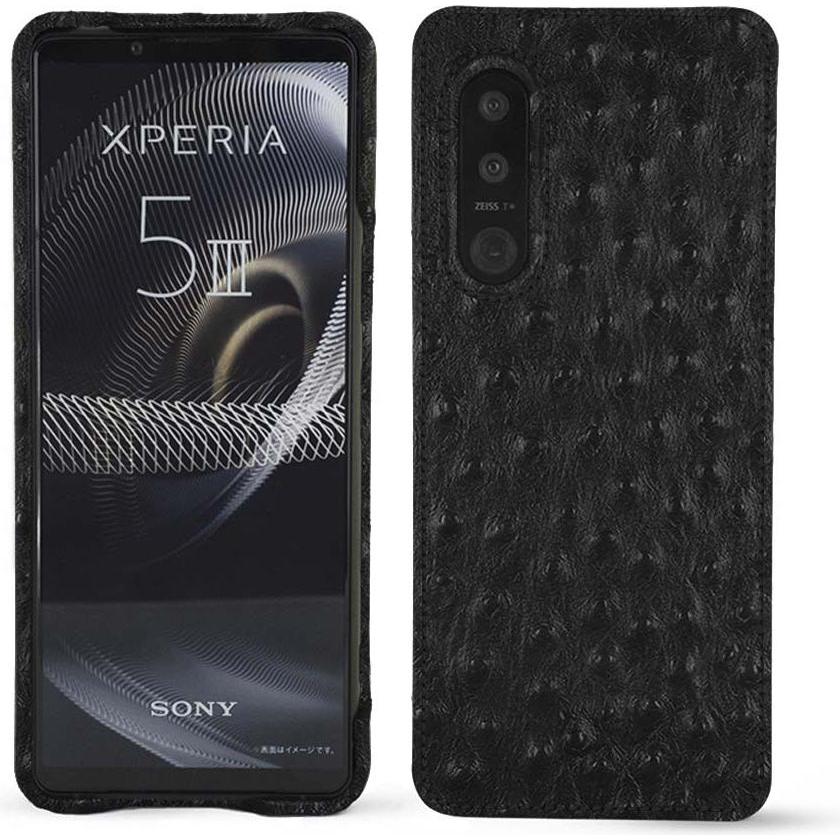 Noreve Lederschutzhülle (Sony Xperia 5 III), Smartphone Hülle, Schwarz