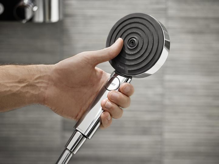 Actual product image hansgrohe Pulsify Select S 105 3 jet types Relaxation EcoSmart (3 Beam types, 9 l/min)