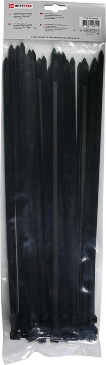 Actual product image ProPlus Cable ties 7.8 x 370 mm 50 pieces black (Plastic cable ties, 370 mm, 50 pcs.)